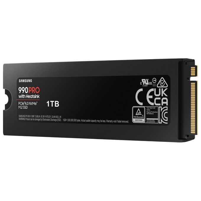 Samsung 990 PRO NVMe 1Tb con Dissipatore di Calore SSD Interno