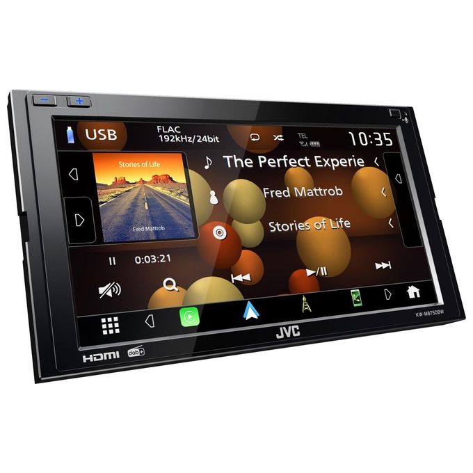 JVC KW-M875DBW Ricevitore Multimediale per Auto Nero Wi-Fi 180W Bluetooth