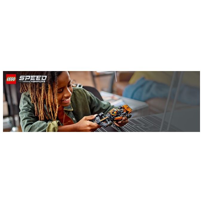 LEGO Speed Champions 76919 Mono Splitposto da Corsa McLaren Formula 1 2023, Macchina Giocattolo F1 per Bambini 9+, Auto da Costruire