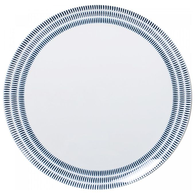 Brunner Set Piatti Campeggio Midday Bluebay Bianco e Blu