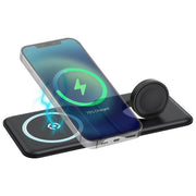 Celly Mag Charge Foldable 2in1 Nero