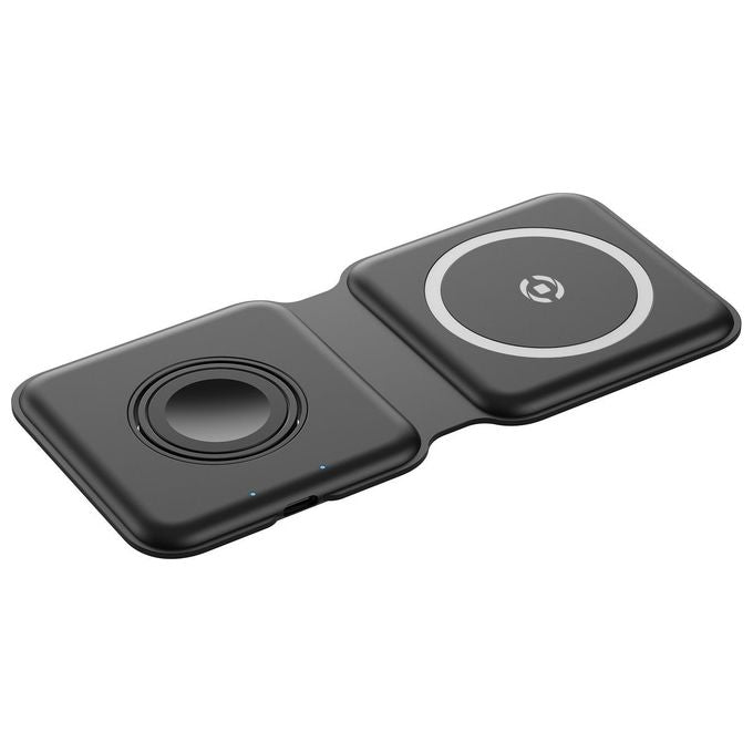 Celly Mag Charge Foldable 2in1 Nero