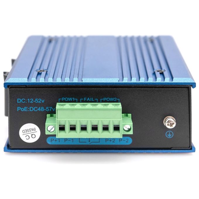 Digitus Switch di Rete Fast Ethernet a 4 Porte Industriale Non Gestito 1 Uplink Sfp