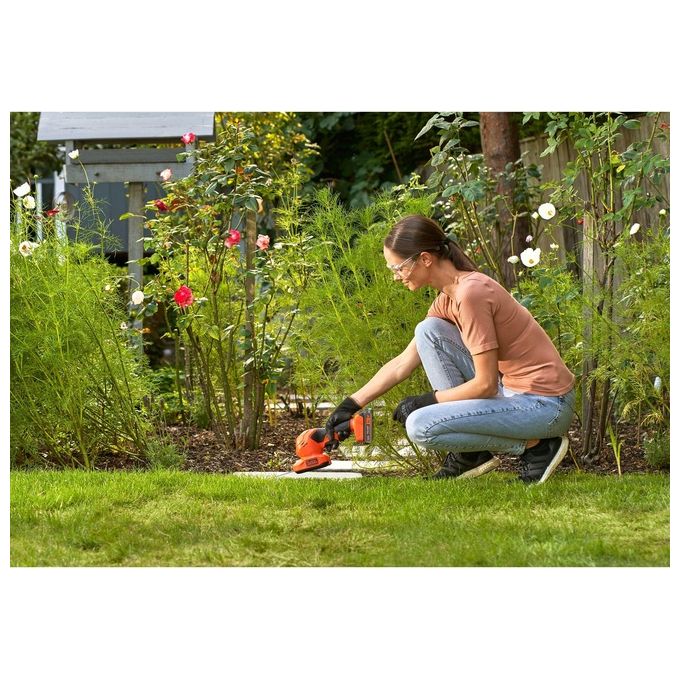 Black + Decker tagliasiepi e cesoia a batteria 18v bcss18d1 2 in 1