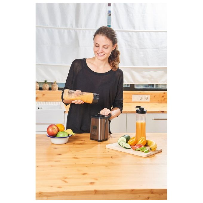 Black+Decker BXJBA350E Frullatore con Caraffa Portatile 300W