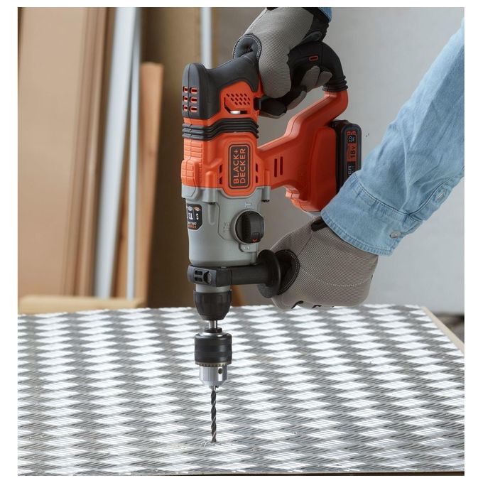 Black+Decker BCD900D1S Tassellatore 18V Sds