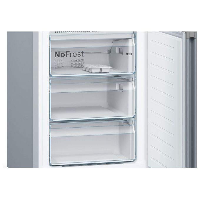 Bosch serie 4 KGN392LDC Frigorifero combinato 368 Litri Classe D No Frost  H203 metal look