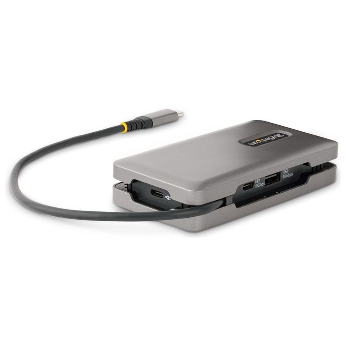 StarTech.com Adattatore Multiporta USB-C Cavo Integrato Avvolgente 30cm