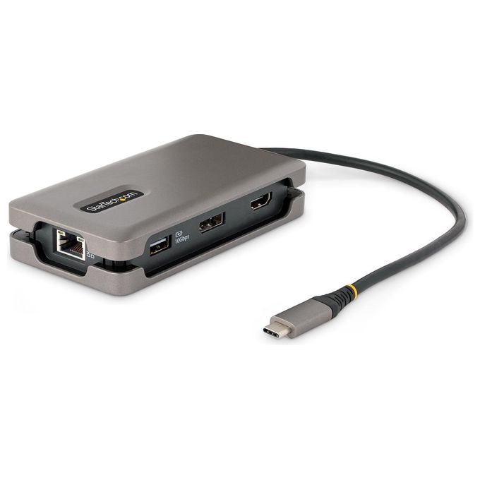 StarTech.com Adattatore Multiporta USB-C Cavo Integrato Avvolgente 30cm