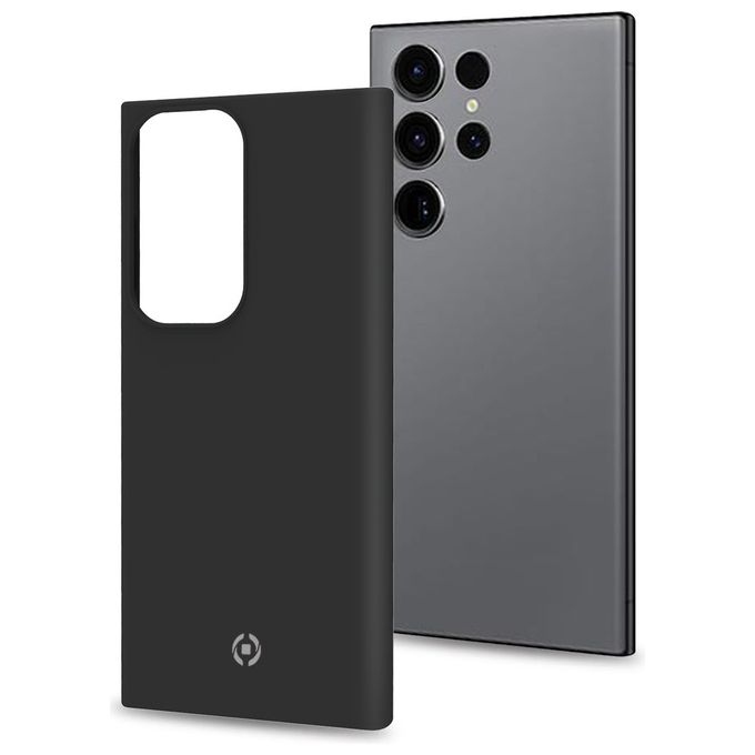 Celly Cromo Cover per Samsung Galaxy S23 Ultra 5G Nero