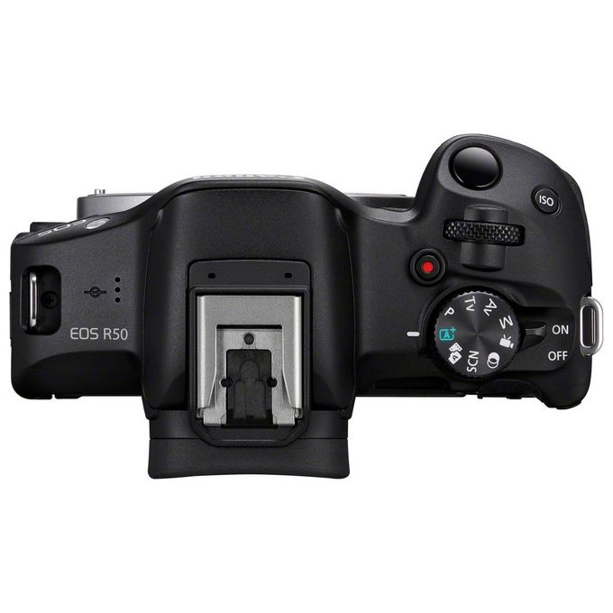 Canon EOS R50 Black  RF-S 18-45 IS STM  RF-S 55-210mm F5-7.1 IS STM Kit MILC 24.2 MP CMOS 6000 x 4000 Pixel Nero