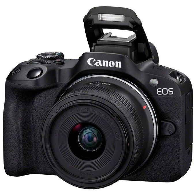 Canon EOS R50 Black  RF-S 18-45 IS STM  RF-S 55-210mm F5-7.1 IS STM Kit MILC 24.2 MP CMOS 6000 x 4000 Pixel Nero