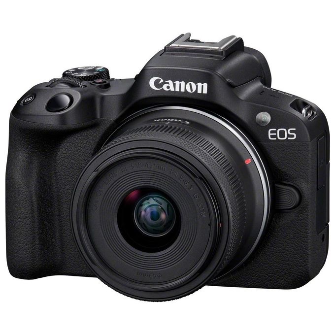 Canon EOS R50 Black  RF-S 18-45 IS STM  RF-S 55-210mm F5-7.1 IS STM Kit MILC 24.2 MP CMOS 6000 x 4000 Pixel Nero