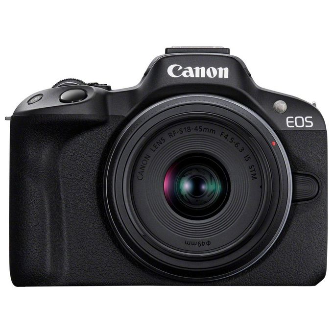 Canon EOS R50 Black  RF-S 18-45 IS STM  RF-S 55-210mm F5-7.1 IS STM Kit MILC 24.2 MP CMOS 6000 x 4000 Pixel Nero