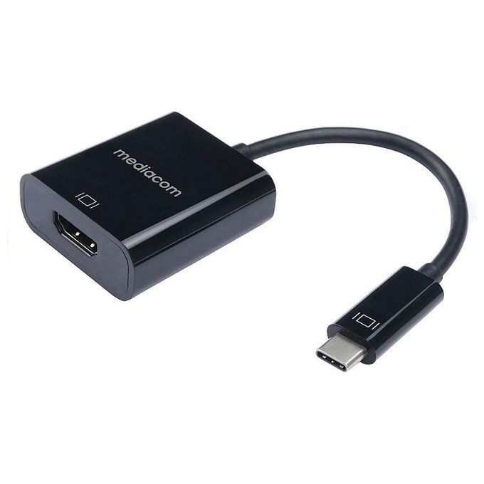 Mediacom MD-C305 Adattatore Usb-C a Hdmi per Trasferimento Immagini e Video in Alta Risoluzione