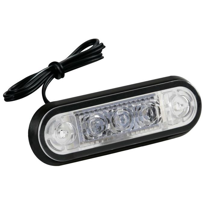 Lampa Set 20 pz, luce ingombro a 3 Led, montaggio ad incasso, 12-24V - Bianco