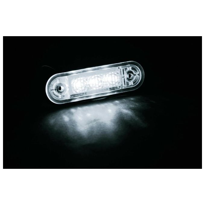 Lampa Set 20 pz, luce ingombro a 3 Led, montaggio ad incasso, 12-24V - Bianco