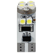 Lampa 24V Hyper-Led 24 Micro - 8 SMD x 3 chips - (T10) - W2.1x9.5d - 2 pz  - D-Blister - Bianco - Resistenza incorporata
