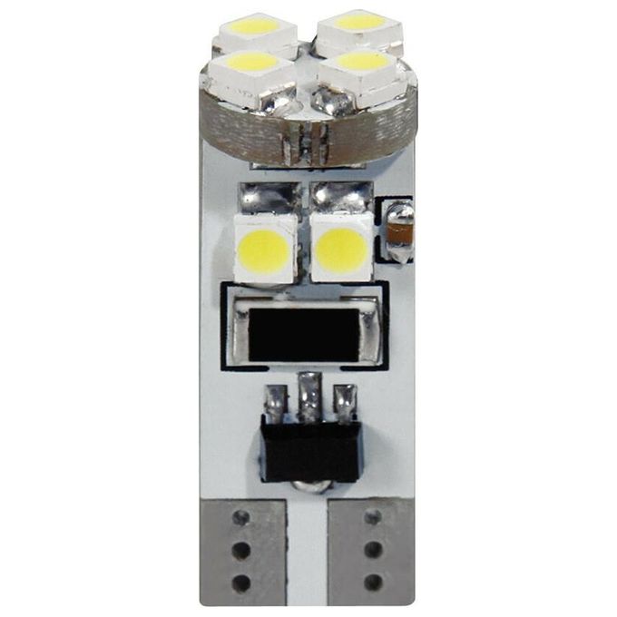 Lampa 24V Hyper-Led 24 Micro - 8 SMD x 3 chips - (T10) - W2.1x9.5d - 2 pz  - D-Blister - Bianco - Resistenza incorporata