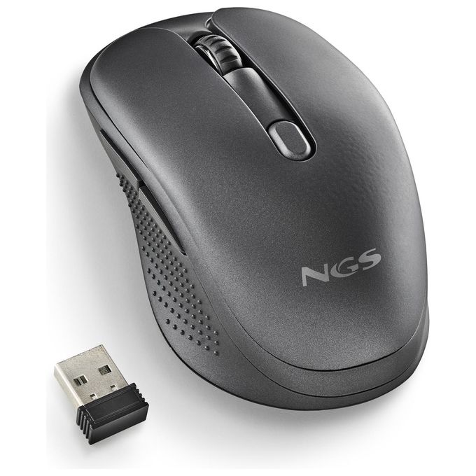 NGS EVO RUST Mouse Mano destra RF Wireless Ottico 1600 DPI