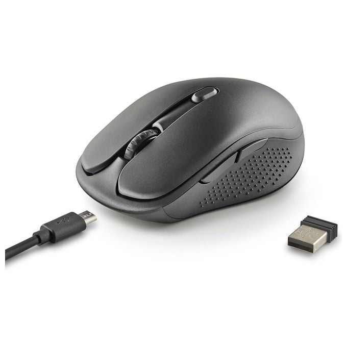 NGS EVO RUST Mouse Mano destra RF Wireless Ottico 1600 DPI