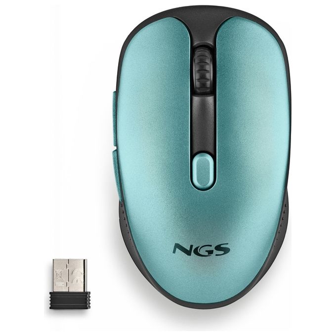 NGS EVO RUST Mouse Mano Destra RF Wireless Ottico 1600 DPI