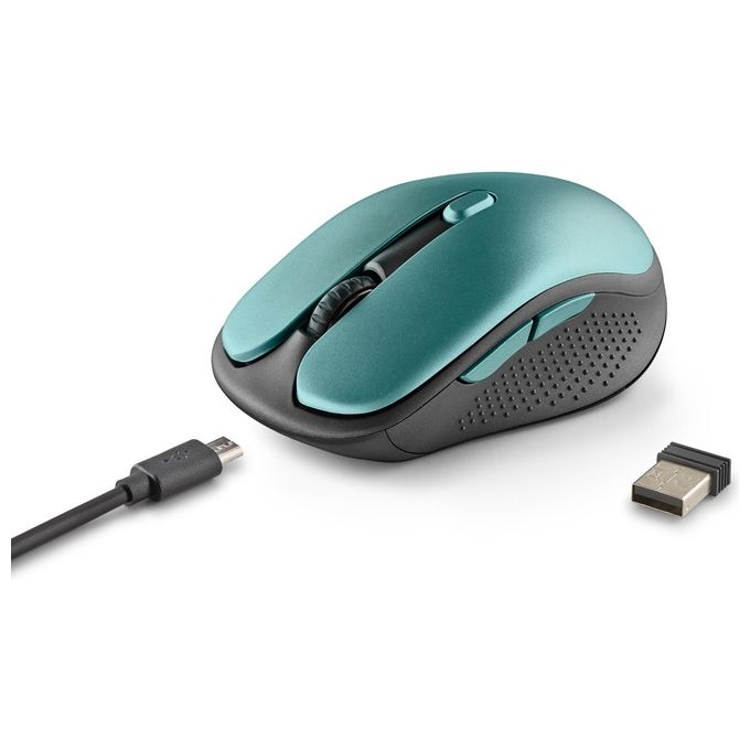 NGS EVO RUST Mouse Mano Destra RF Wireless Ottico 1600 DPI