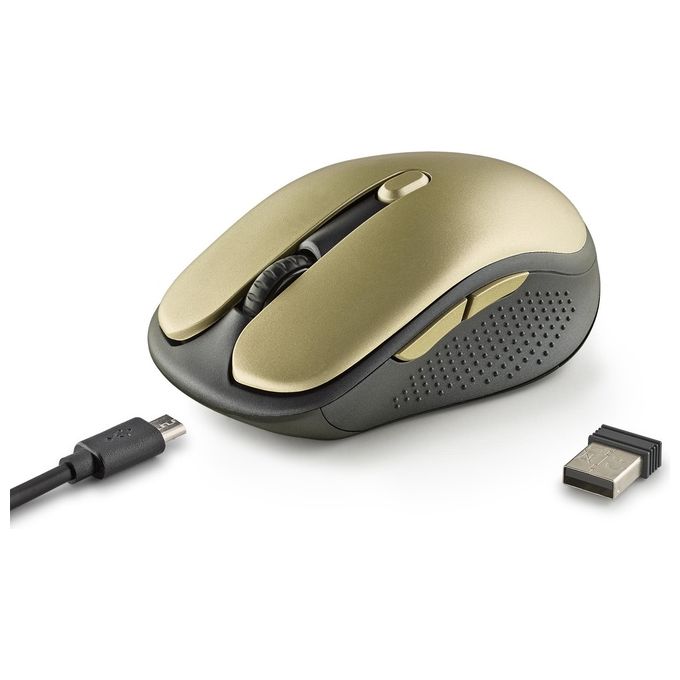 NGS EVO RUST Mouse Mano Destra RF Wireless Ottico 1600 DPI