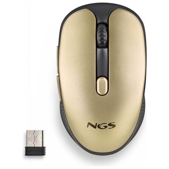 NGS EVO RUST Mouse Mano Destra RF Wireless Ottico 1600 DPI