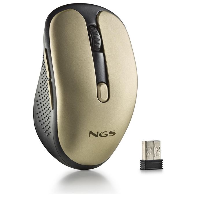 NGS EVO RUST Mouse Mano Destra RF Wireless Ottico 1600 DPI