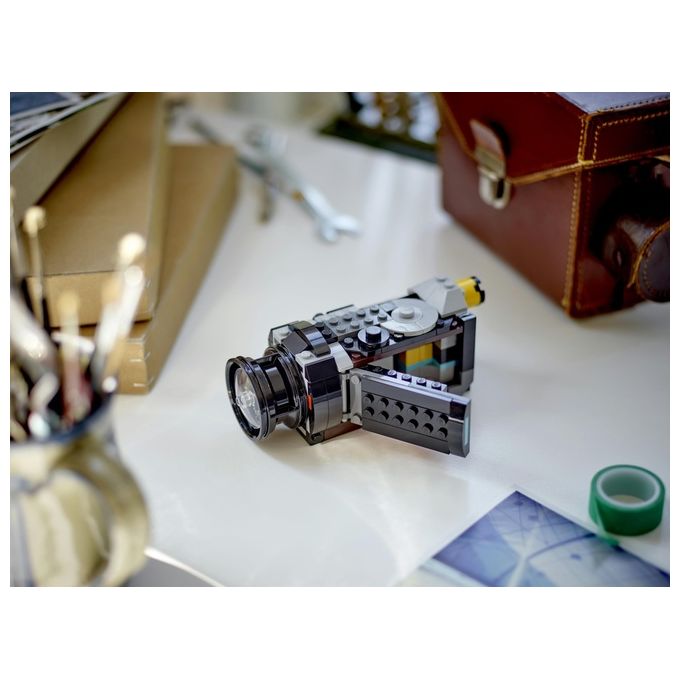 LEGO Creator 31147 3in1 Fotocamera Retro 31147-LEGO Giochi per Bambini 8+ Anni Macchina Fotografica Trasformabile in Videcamera o TV