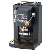 Faber Pro Deluxe Macchina da Caffe' a Cialde 44mm Mat Black Ottone