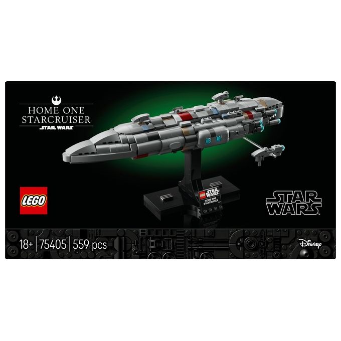 LEGO Star Wars 75405 - Home One Starcruiser, Set da Costruzione con Sala Comando, Hangar e Minifigure, Eta' 10+
