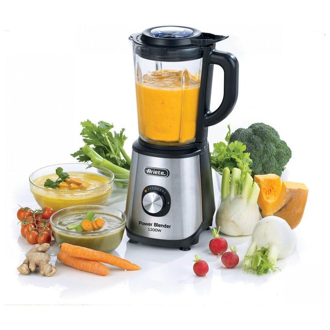 Ariete Power Blender 1200W Frullatore con 4 Lame in Acciaio Inox