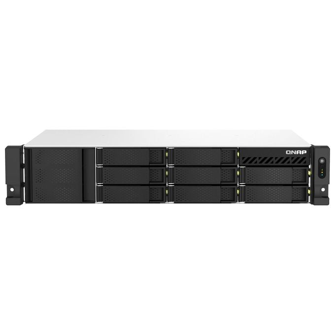 QNAP TS-864EU-8G Server NAS Rack 8 Alloggiamenti HDD SSD SATA III Intel Celeron 8 GB DDR4 Ethernet 2.5 Gbps colore Nero