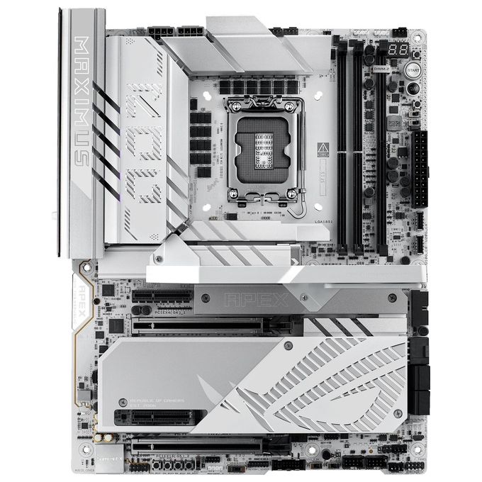 ASUS ROG Maximus Z890 Apex Scheda Madre Intel ATX 22122 Fasi di AlimentazioneSlot DDR5 PCIe 5.0 GPU di Nuova Generazione 6 Slot M.2 WiFi 7 AI Overclocking Slot PCIe Q-Release Slim