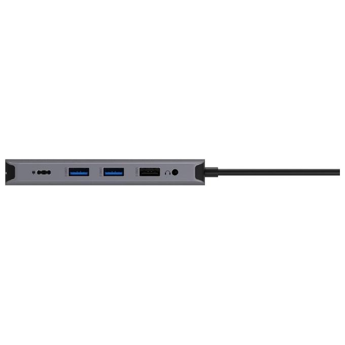 ACER Mini Dock 12 in 1 Replicatore di Porte e Docking Station per Notebook Cablato Usb 3.2 Gen 1 Type-C Argento
