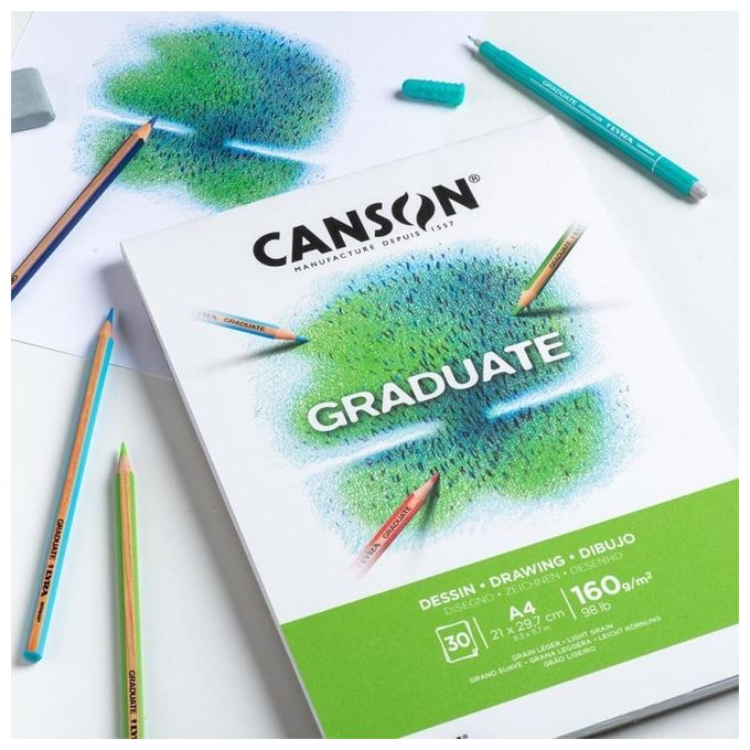 Canson Blocco Drawing A5 30 Fogli 160gr Bianco