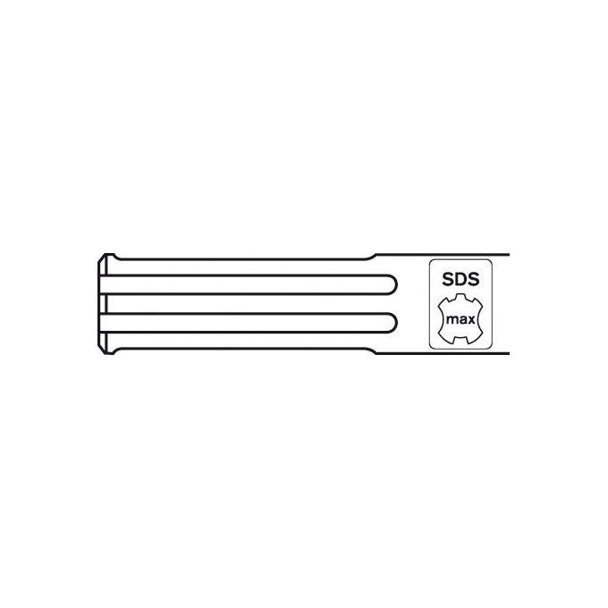 Bosch Professional 1618601102 Scalpelli Sds-Max Scanalato 32x300mm