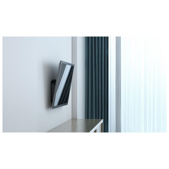 Itb Staffa a Parete Inclinabile Vesa Max 400x400 per Tv e Monitor 32 a 47 Nera