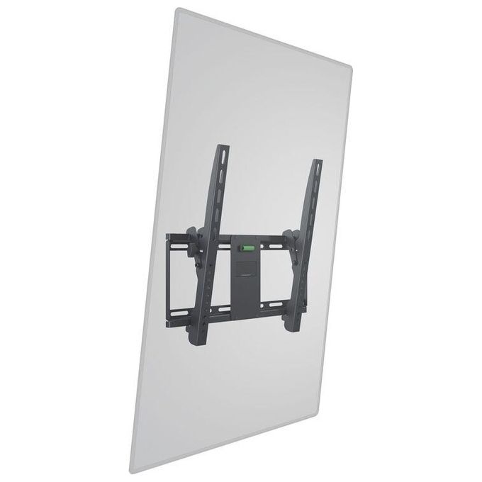 Itb Staffa a Parete Inclinabile Vesa Max 400x400 per Tv e Monitor 32 a 47 Nera