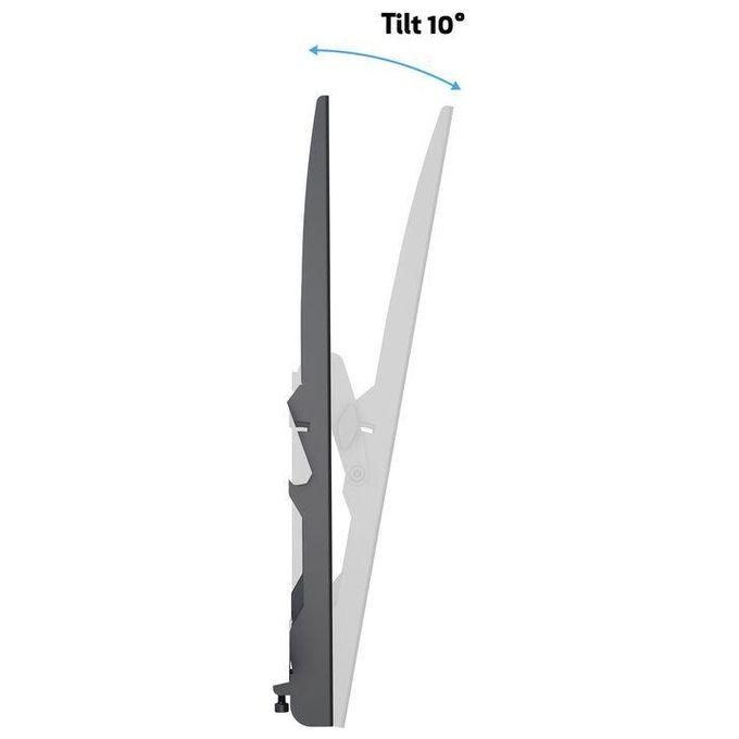 Itb Staffa a Parete Inclinabile Vesa Max 400x400 per Tv e Monitor 32 a 47 Nera