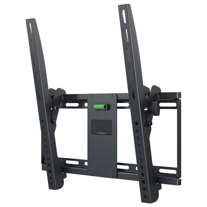 Itb Staffa a Parete Inclinabile Vesa Max 400x400 per Tv e Monitor 32 a 47 Nera