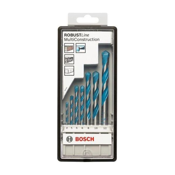 Bosch Cyl-9 Robust Line Set 7 Punte Multi Construction