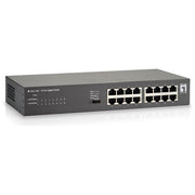 LevelOne GEU-1621 Switch di Rete Non Gestito Gigabit Ethernet 10-100-1000 Grigio