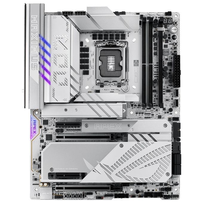 ASUS ROG Maximus Z890 Apex Scheda Madre Intel ATX 22122 Fasi di AlimentazioneSlot DDR5 PCIe 5.0 GPU di Nuova Generazione 6 Slot M.2 WiFi 7 AI Overclocking Slot PCIe Q-Release Slim