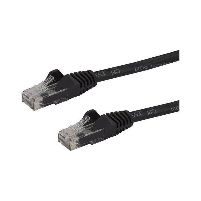 Startech Cavo Patch Cat6 da 7,5mt Filo di Rame Connettore Antistrappo Nero