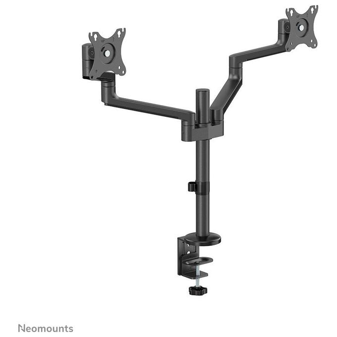 Newstar Neomounts Screen Desk Mount Supporto da Scrivania Full Motion per Due Schermi 17-27'' Nero