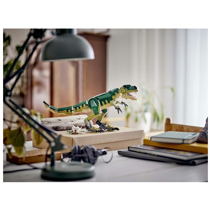 LEGO Creator 3 in 1 T. Rex Dinosauro Giocattolo Trasformabile in 3 Modellini Snodabili come Triceratopo e Pterodattilo Giochi per Bambini e Bambine da 9 Anni Idea Regalo di Compleanno 31151