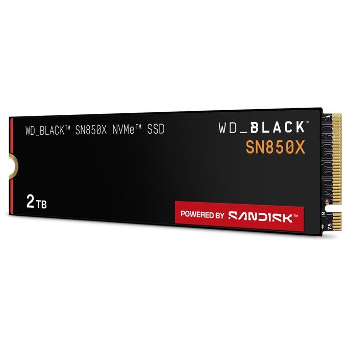 Western Digital Black SN850X SSD NVMe M.2 2TB PCIe 4.0 per PC